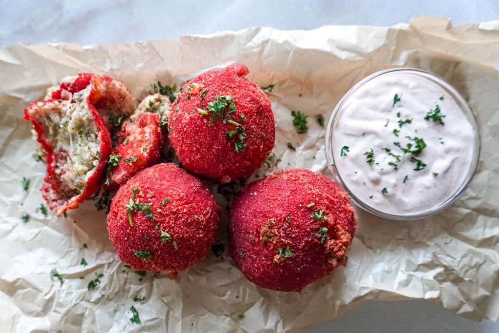 Boudin Balls Hot Cheetos