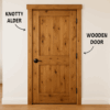 knotty alder wood doors